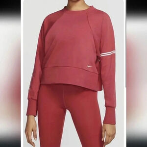 Nike Pro Dri Fit Get Fit Training  Cropped Pullover Sweatshirt(S)